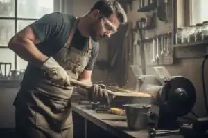 grinding-shovel-edge-safely